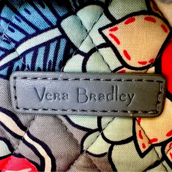 Vera Bradley Small Backpack Quilted Floral Print Blues, Grey, Pink, Red EUC - Picture 14 of 14
